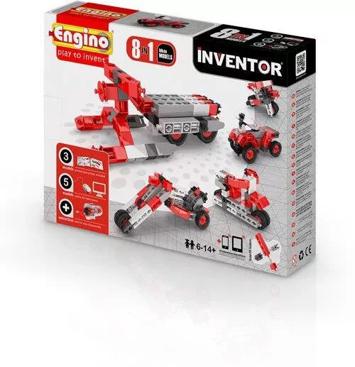 Klocki konstrukcyjne 8w1 Motorbikes Engino Inventor - tantis.pl