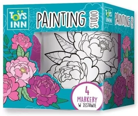 Kubek do kolorowania Peonie. Toyslnn - tantis.pl