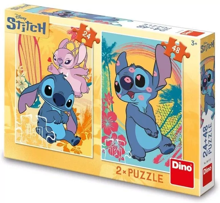 Puzzle Disney Zakochany Stitch 2w1 24 i 48el - tantis.pl