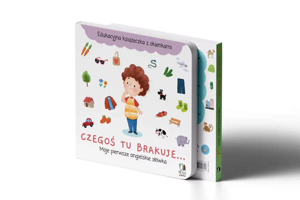 Czegoś tu brakuje... Moje pierwsze angielskie słówka. Edukacyjna książeczka z okienkami - tantis.pl