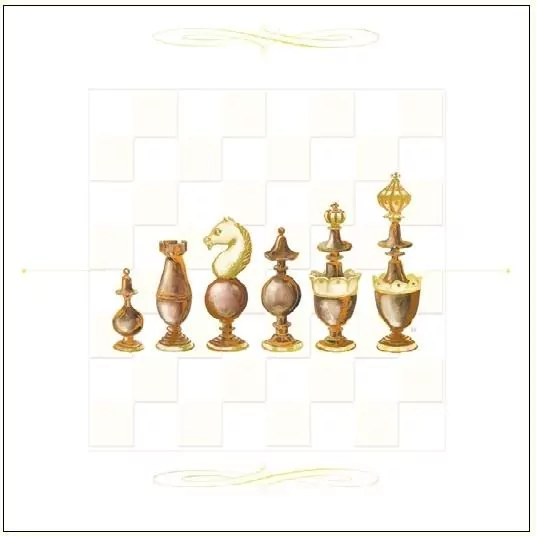 Karnet 16x16 + koperta. Szachy drewniane - tantis.pl