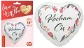 Balon foliowy Kocham Cię białe serce - tantis.pl