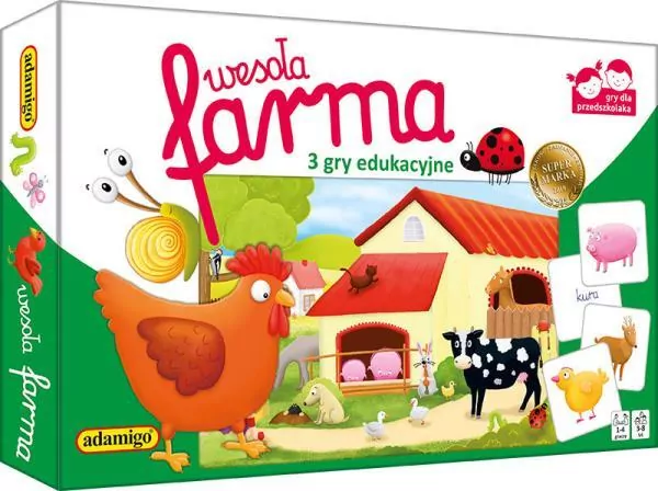 Wesoła Farma. 3 gry edukacyjne - tantis.pl