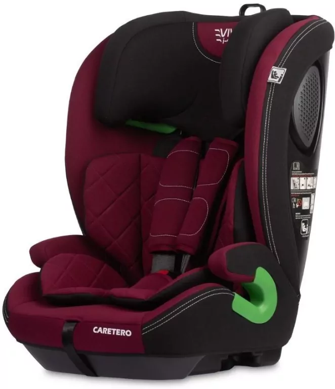 Caretero Fotelik Vivo burgundowy (76-150cm) - tantis.pl