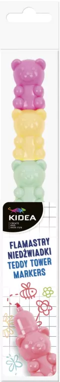 Kidea. Flamastry niedźwiadki pastelowa wieża - tantis.pl