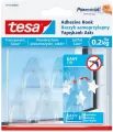 Haczyk dekoracyjny samoprzylepny przezroczysty5szt - tantis.pl