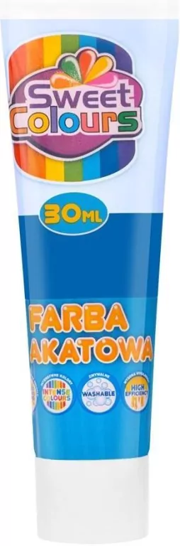 Farba plakatowa w tubie niebieska 30ml - tantis.pl