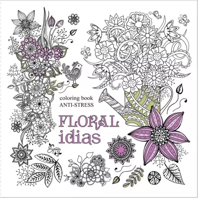 Kolorowanka antystresowa Floral idias