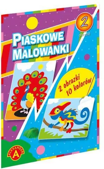 Piaskowe malowanki. Kameleon, Paw - tantis.pl