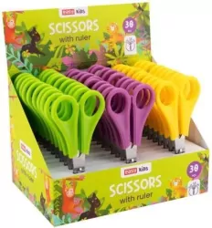 Nożyczki szkolne 13cm z podziałką