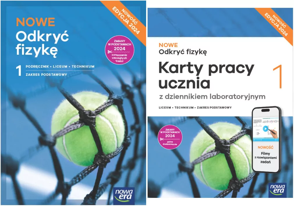 Pakiet: NOWE Odkryć fizykę 1. Nowa edycja. Podręcznik + Karty pracy ucznia z dziennikiem laboratoryjnym dla liceum i technikum. Zakres podstawowy - tantis.pl
