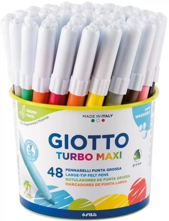 Flamastry Turbo Color 48 kolorów GIOTTO - tantis.pl