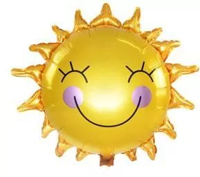 Balon foliowy słoneczko 55cm - tantis.pl