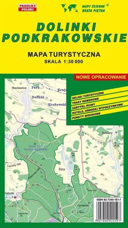 Dolinki Podkrakowskie 1:30 000 mapa turystyczna - tantis.pl