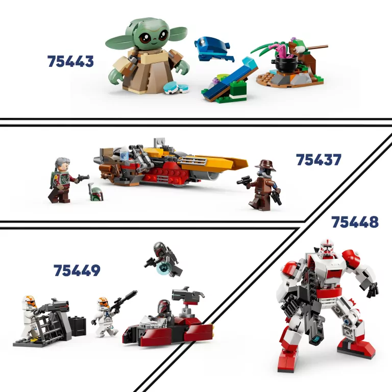 LEGO® Star Wars. Śmigacz Mandalorianina i Grogu  75436 - tantis.pl