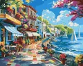 Malowanie po numerach. Miasto nad oceanem 40x50cm - tantis.pl