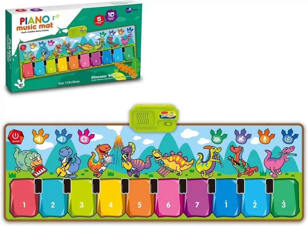 Mata muzyczna pianinko dinozaury - tantis.pl