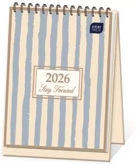 Kalendarz 2026 biurkowy tygodniowy Paski - tantis.pl
