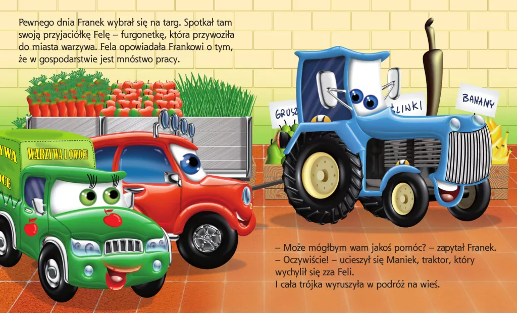 Traktory. Samochodzik Franek - tantis.pl