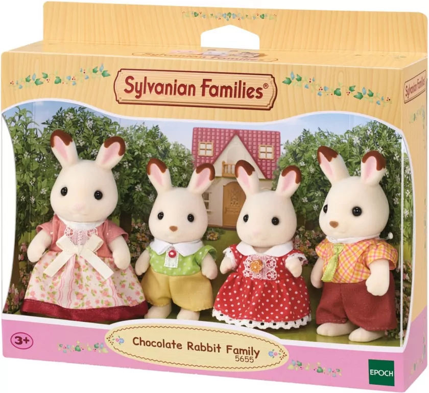 Sylvanian Families. Rodzina królików z czekoladowymi uszkami - tantis.pl