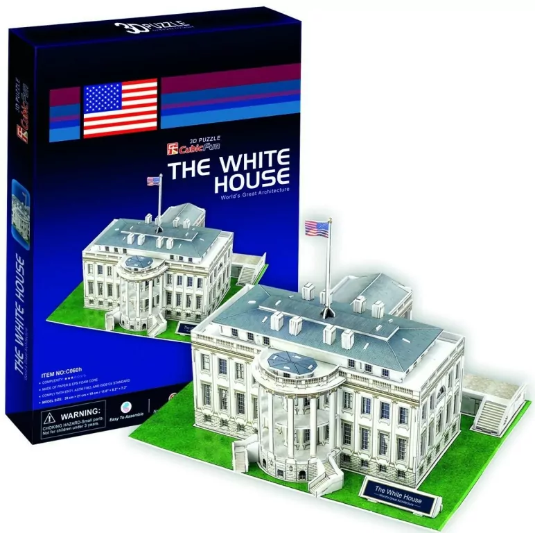 Puzzle 3D. The White House - tantis.pl