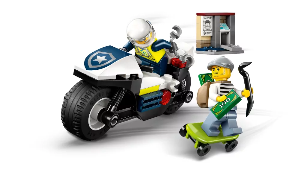 LEGO® City. Pościg na motocyklu policyjnym 60455 - tantis.pl