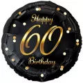 Balon foliowy B&C Happy 60 Birthday czarno-złoty - tantis.pl