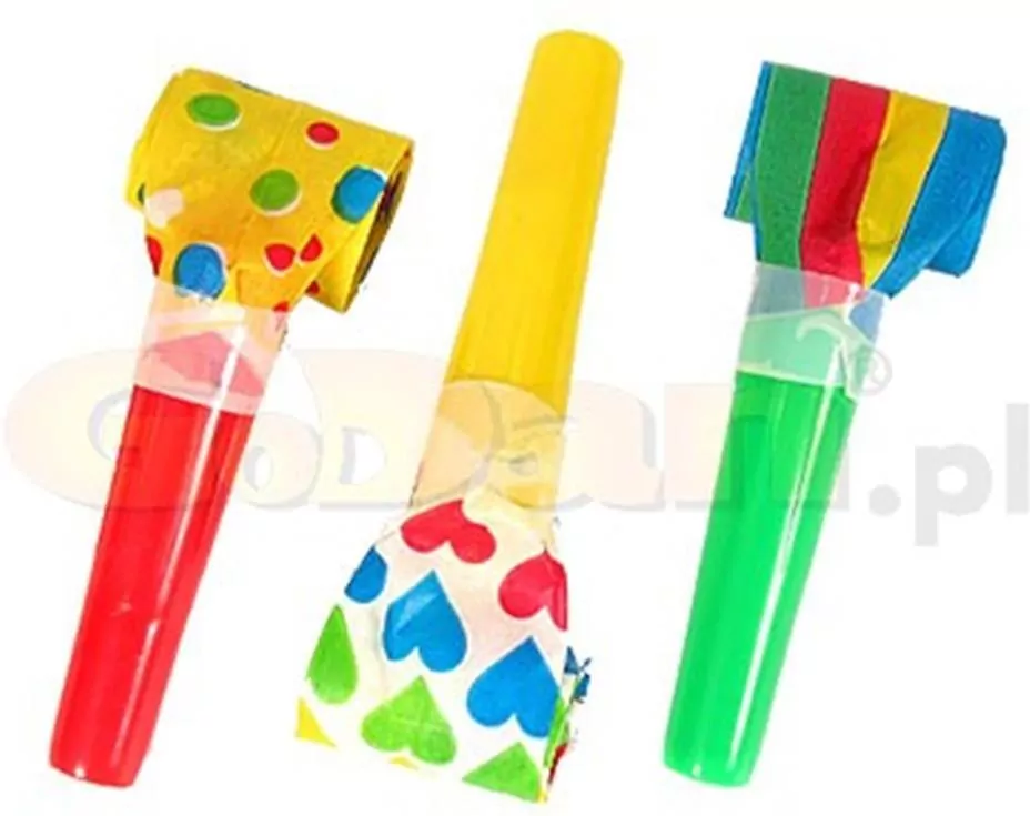 Trąbki rozwijane kolorowe - tantis.pl