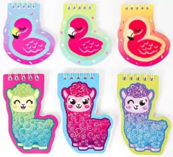 Notesik flamingi i lamy