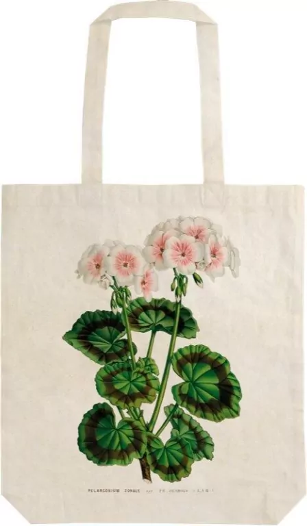 Torba bawełniana STBAG 94 Biała pelargonia - tantis.pl