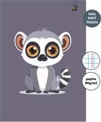 Zeszyt A4 32k.w kratkę z marginesem Lemur 90g