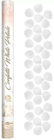 Konfetti pneumatyczne. Płatki róż białe tekstylne - tantis.pl