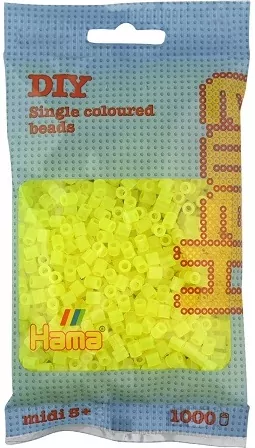 Hama midi koraliki 1000 przezrocz.j.żółte 07342 - tantis.pl