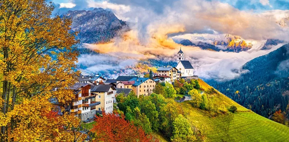 Puzzle 4000. Colle Santa Lucia, Italy - tantis.pl