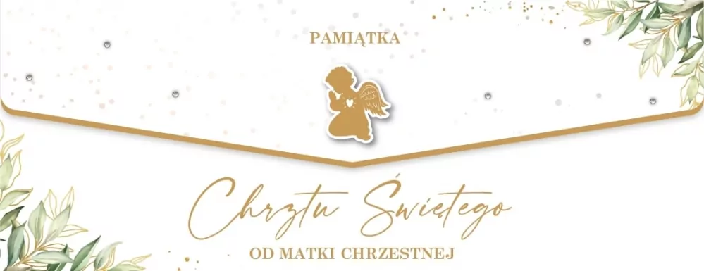 Karnet Chrzest od Matki Chrzestnej - tantis.pl
