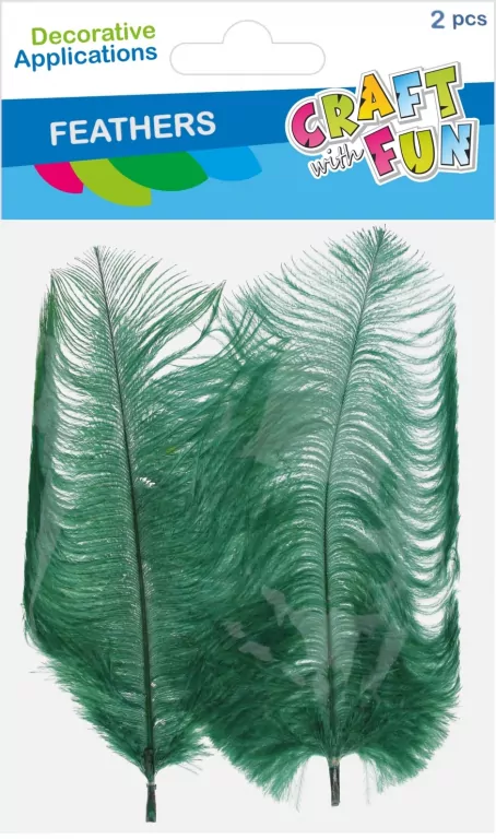 OZDOBA PIORKA 15-20CM 2SZT ZIEL CF 12/864 - tantis.pl