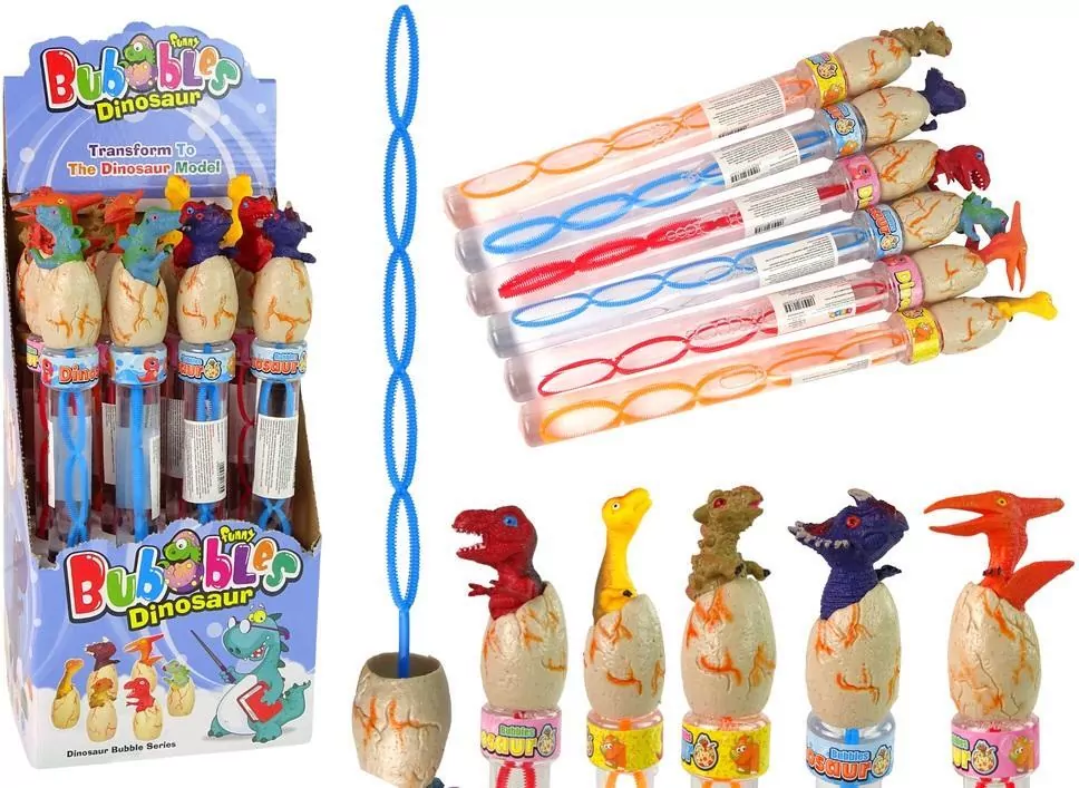Bańki mydlane Dinozaury 34cm MIX - tantis.pl