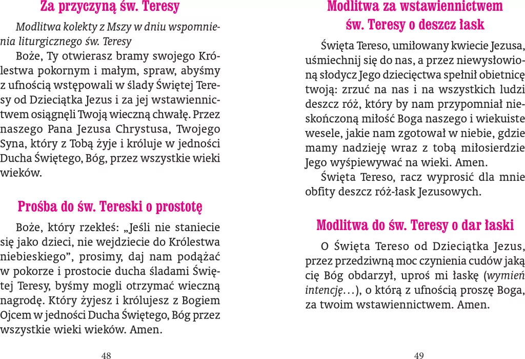 Modlitewnik czcicieli św. Teresy z Lisieux - tantis.pl