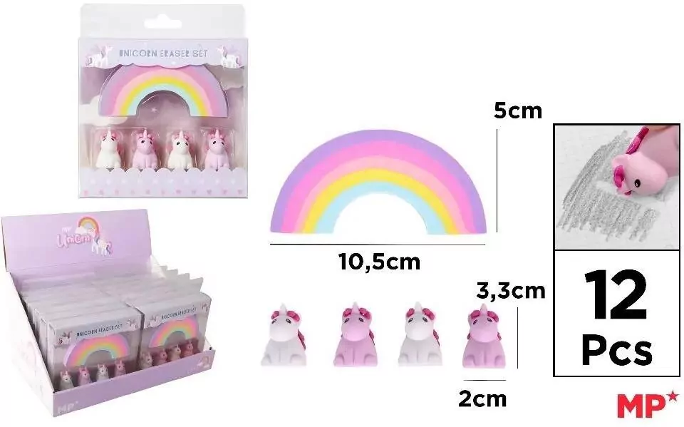 Gumka ścieralna Unicorn - tantis.pl