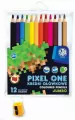Kredki ołówkowe. Pixel One. 12 kolorów - tantis.pl