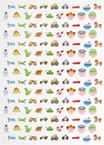 Pieczątki i naklejki. Zabawka dla chłopców - tantis.pl