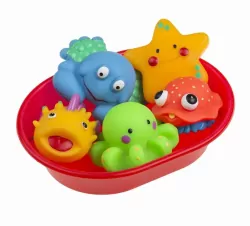 Morskie zwierzątka w wanience, 5 sztuk