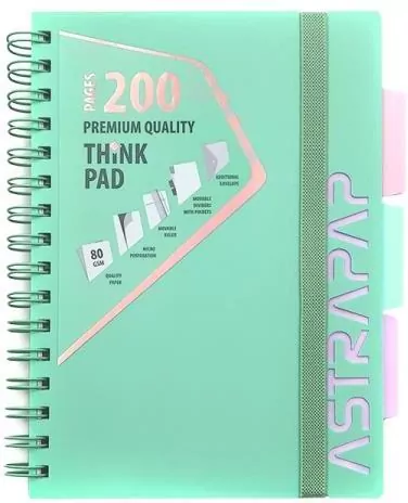 Astra. Kołozeszyt A5/200K PP. Pastel - tantis.pl