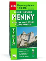 Pieniny Polskie i Słowackie. Mapa turystyczna 1:25 000