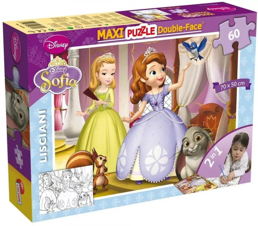 Puzzle dwustronne maxi Jej Wysokość Zosia 60 - tantis.pl