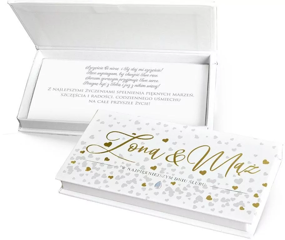 Pudełko ozdobne na banknoty Ślub - tantis.pl