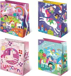 Torebki prezentowe XL-111 Jednorożce 10 sztuk