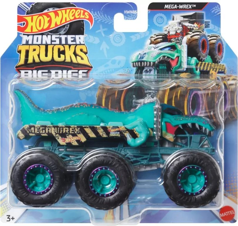 Hot Wheels. Monster Trucks 6-kołowe ciężarówki, mix - tantis.pl