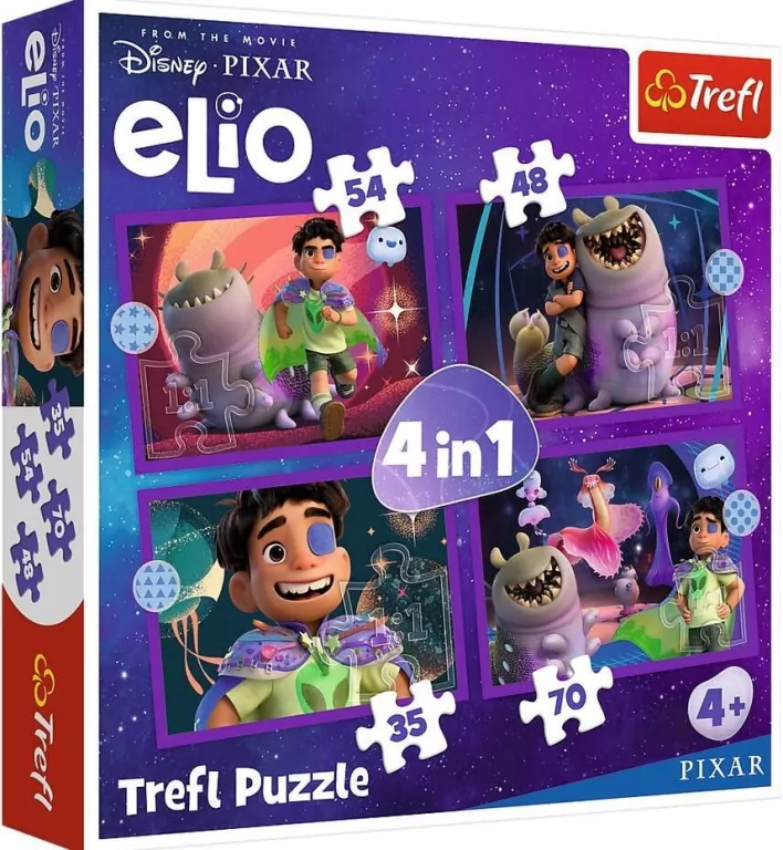 Puzzle 4w1 - Pozaziemskie misje Elio TREFL - tantis.pl