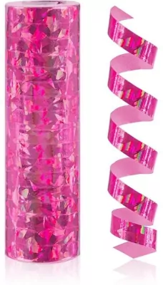 Serpentyna holograf różowa 4m/